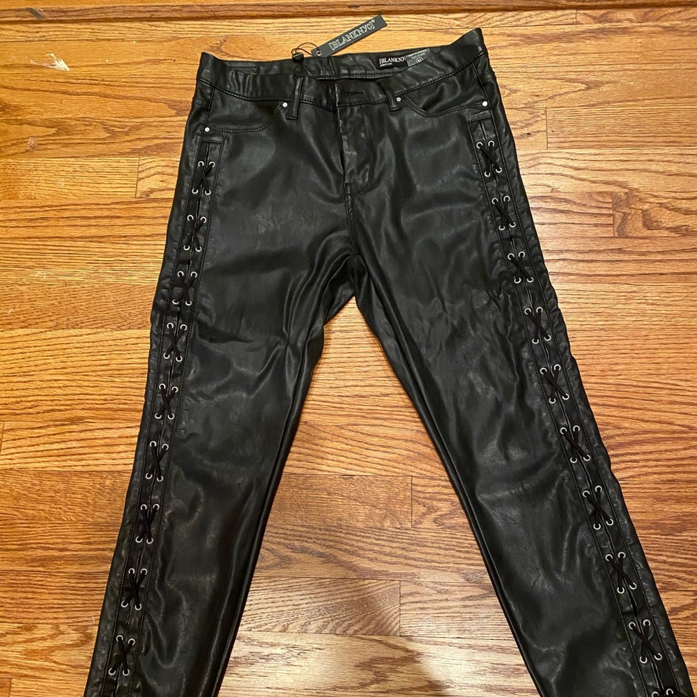 Blank NYC leather pants